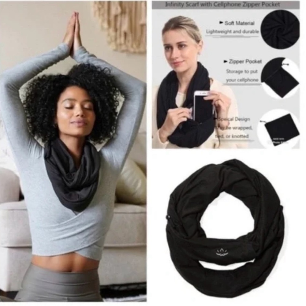 Beyond Yoga Pocket Infinity Scarf